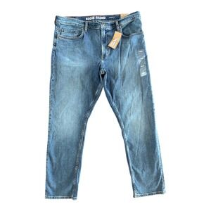 NWT EDDIE BAUER Mens Mr. Eddie Flex Jean Straight Fit Classic Blue Jeans 40x30